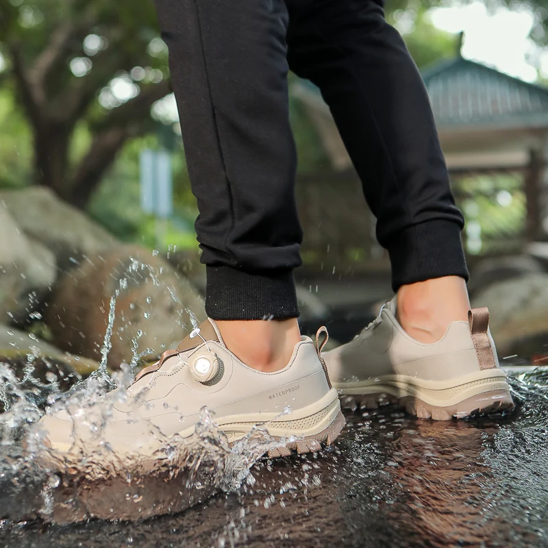 Waterproof Hiking Shoes Men Outdoor Trailing Trekking Shoes Ultra-light Sneakers Tactical Boots Non-slip Wading Boots Size 40-47