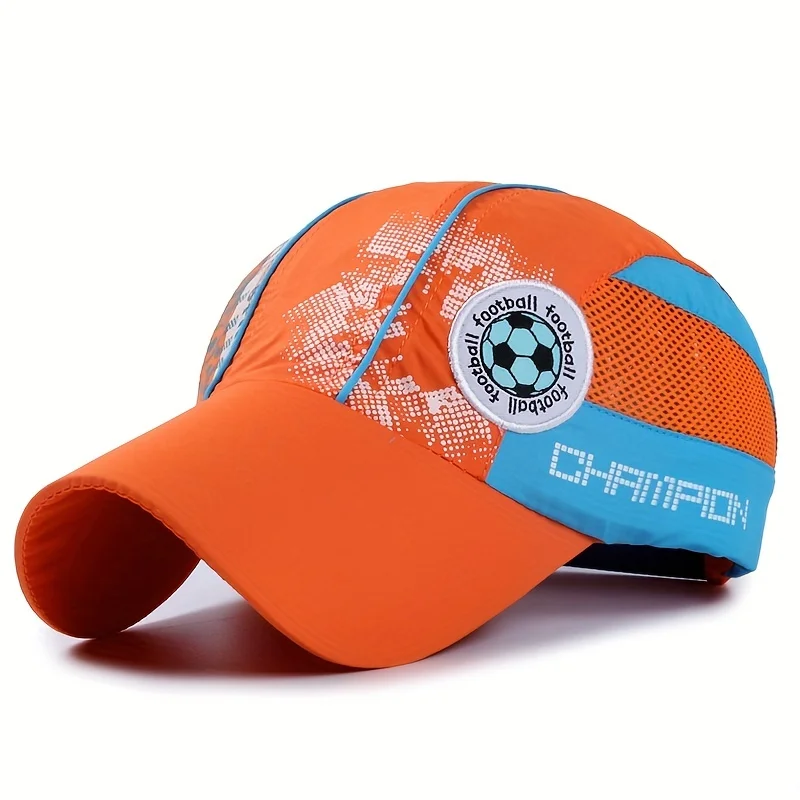 Sommer Quick Dry Mesh Baseball Cap für Kinder Jungen Mädchen Atmungsaktive Sport Papa Hut Snapback Bequeme Leichte Kappe – Detail 3