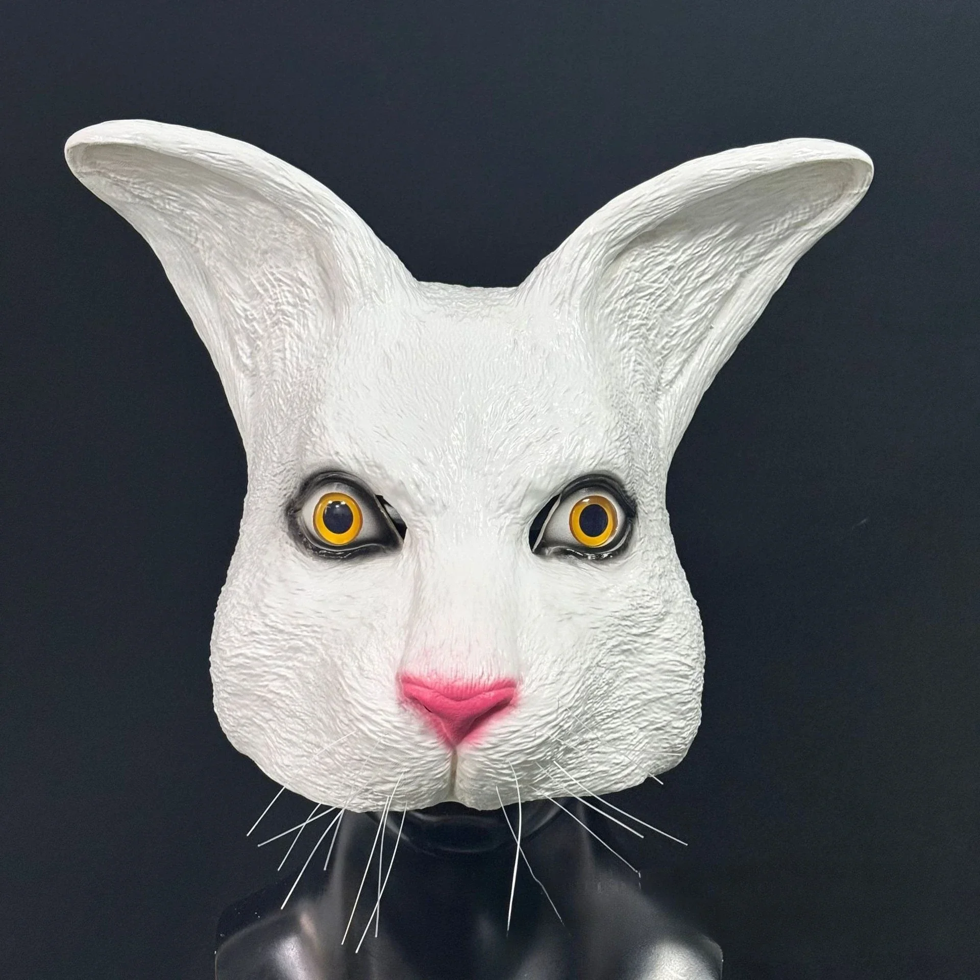 Latex Animal Mask Halloween Cos Wolf Dog Lion Dress Up Show Props Animal Simulation Headpiece Mask Goat Masque Eagle Raccoon