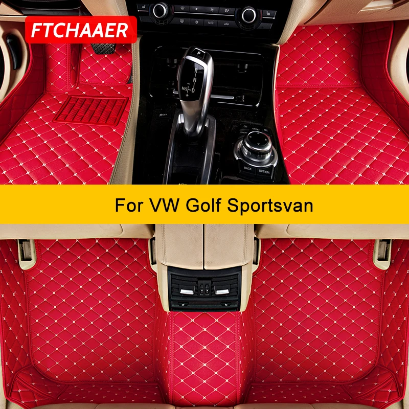 

FTCHAAER пользовательские автомобильные коврики для VW Golf Sportsvan авто ковры аксессуары для ног Coche