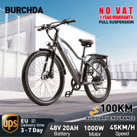 BURCHDA-RX70 EU Delivery 1500W Adult Electric Bike  48V 20AH Mountain E-bike 27 inch City Commuter bikeS 50KM/H MTB