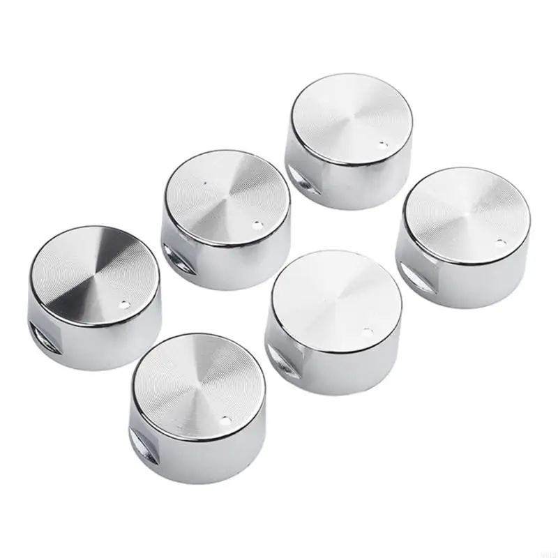 

MOLF Set of 6 Metal Knob Round Control Knobs Easy Ignition Control