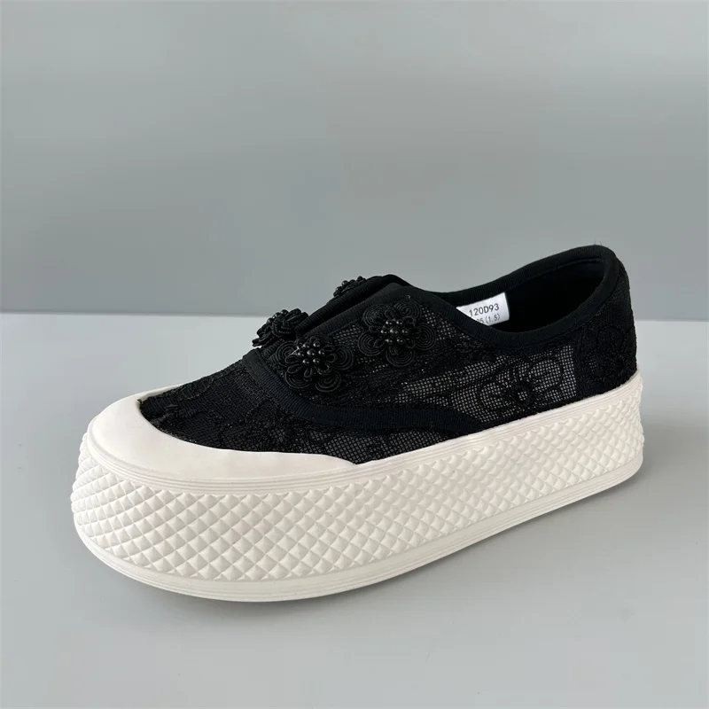 Slip On Shoes For Women Modis Clogs Platform Round Toe Casual Female Sneakers Slip-on 2024 Creepers New Breathable Leisure Flora