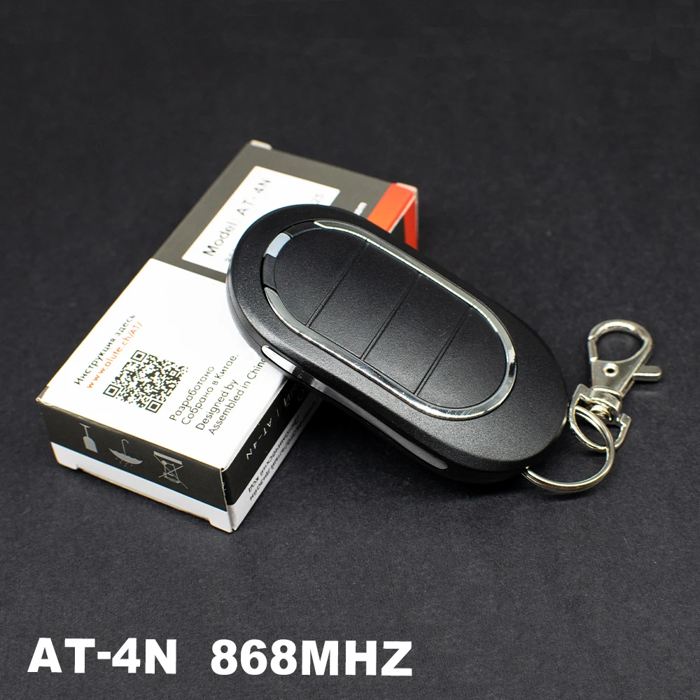 ALUTECH AT-4N Garage Door Remote Control 868.35MHz Rolling Code 4 Buttons Wireless Gate Opener Replacement Key Fob 1-10PCS Avail