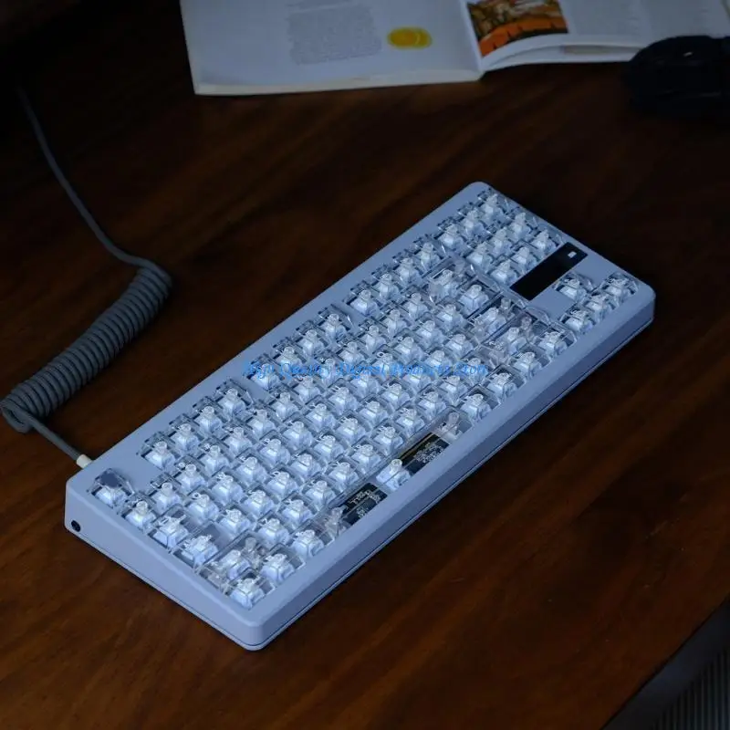 U2JE 114Keys Full Set Customized PC Full Transparents Keycap Backlits KeyCaps for Gamer