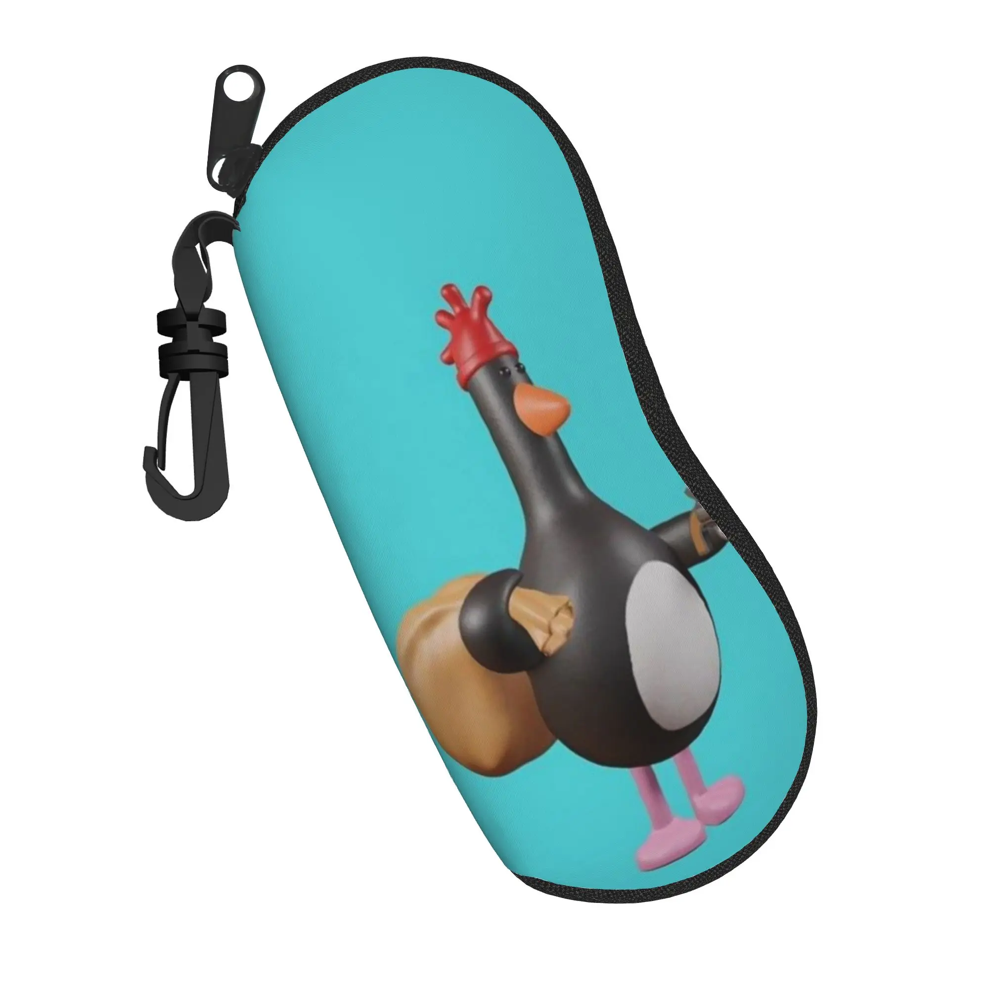 Lovely Feathers McGraw Glasses Case New Zipper  Sunglasses Storage Box Anti-Pressure Eye Contacts Case