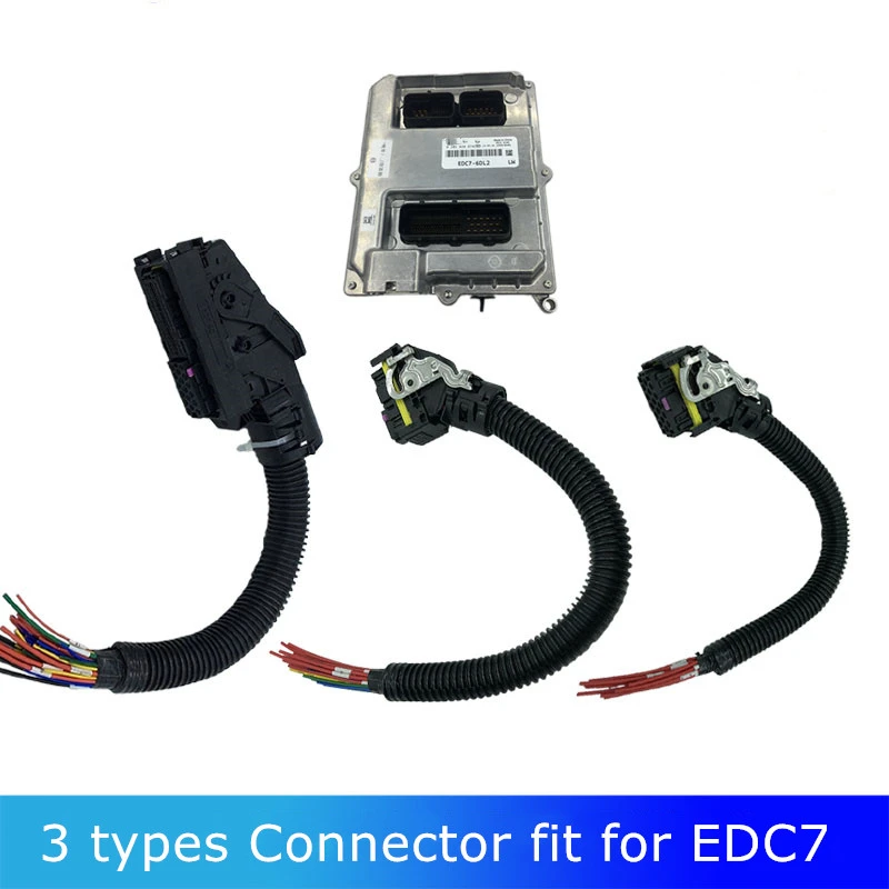 

16Pin 36Pin 89Pin EDC7 Common Rail Connector PC Board ECU Socket Automotive Injector Module Plug With Wire Harness