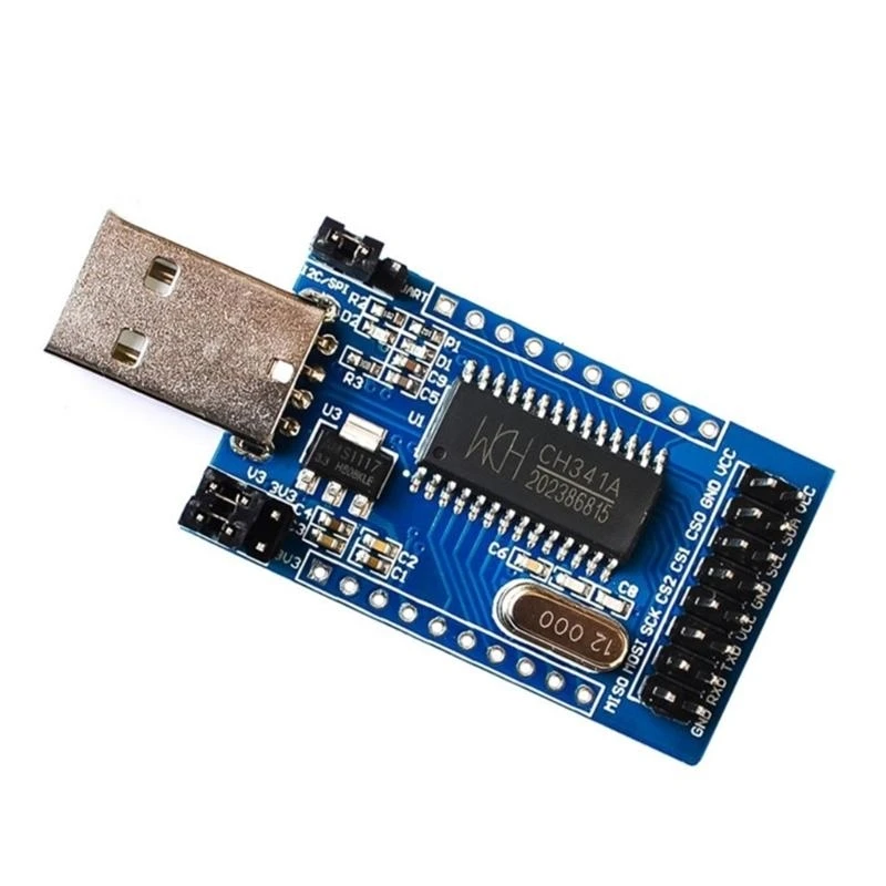 K0EA CH341A USB to UART IIC ISP EPP/MEM Programmer Converter On-board Operating Indicator Lamps Board Parallel Port Converter