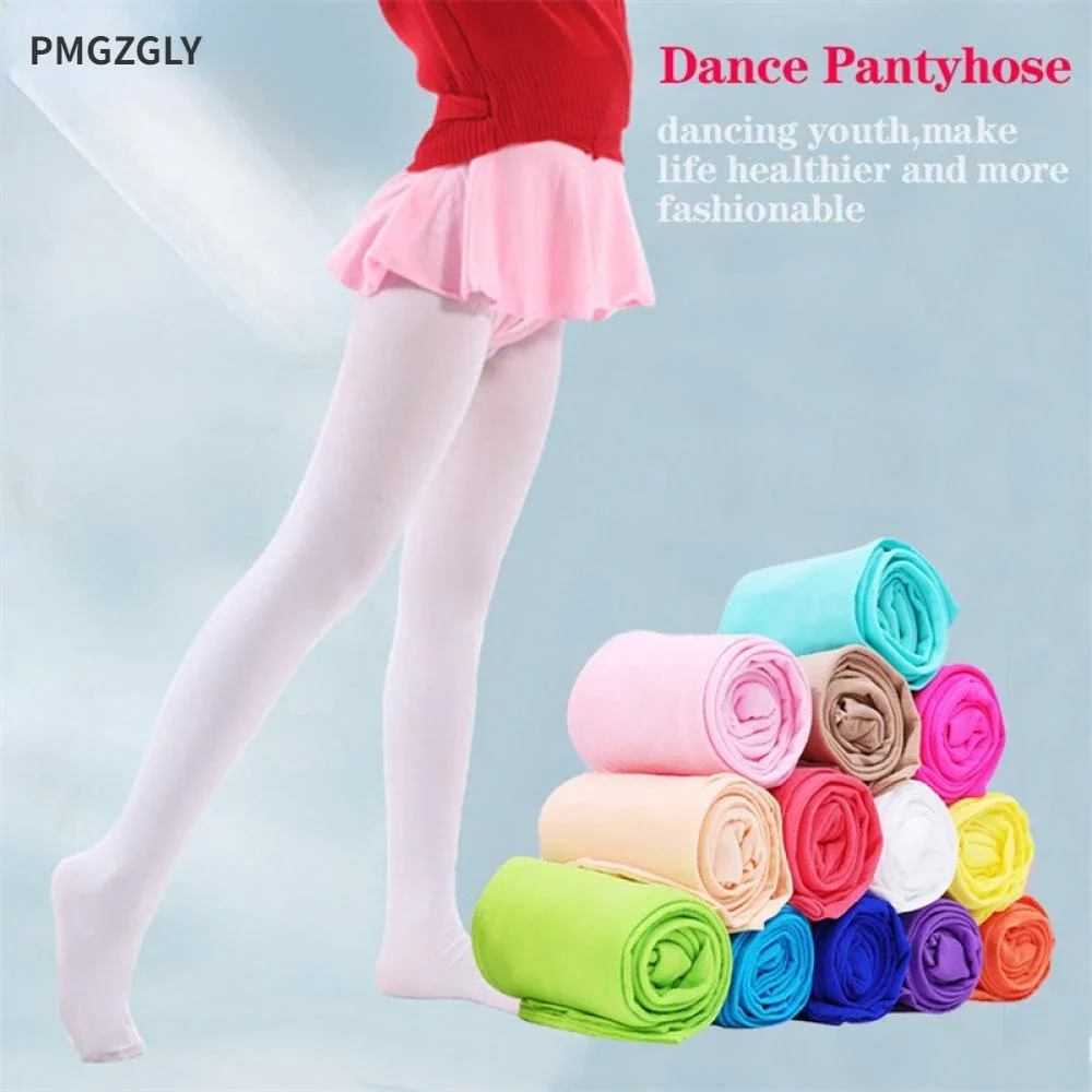 

3/2/1 Pairs Children's Dance Socks Girls' Pantyhose Spring Autumn White Pantyhose Dance Tights Tights Pink Black Summer Tights