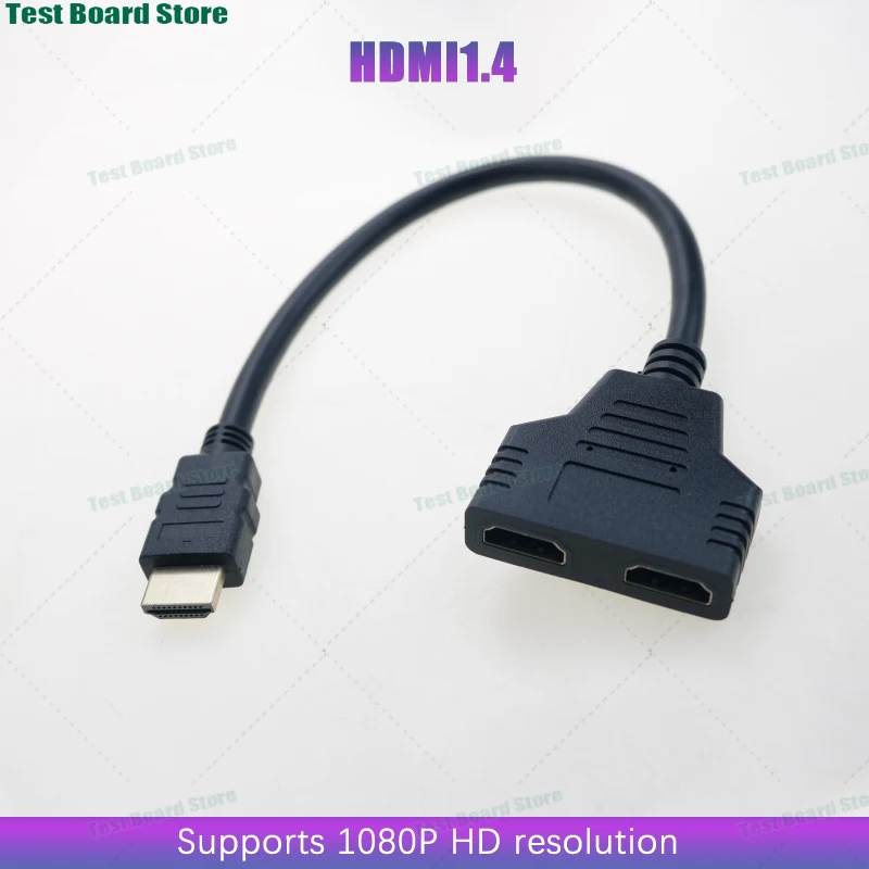 

1Pce HDMI dual port high-definition adapter cable 1 in 2 out splitter extension cable for BenQ BL2480T projector monitor TV box