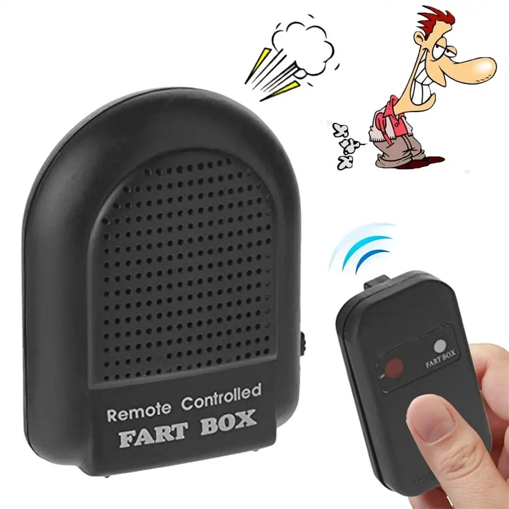 Remote Control Fart Box Joke Prank Electronic Fart Sound Machine Multi-Functional Prank Toy Farting Toy Box Funny Presents