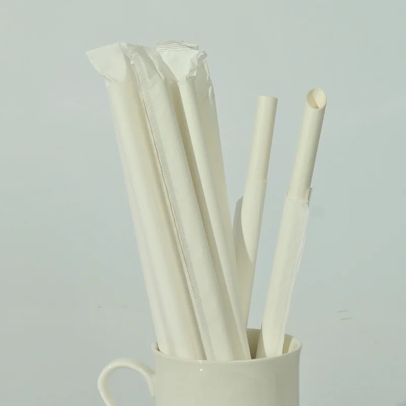 

Paper straw For Coffee Restaurant Party 200pcs 100%BIO Drinkware 12*230mm Wedding Ceremony Disposable Straws