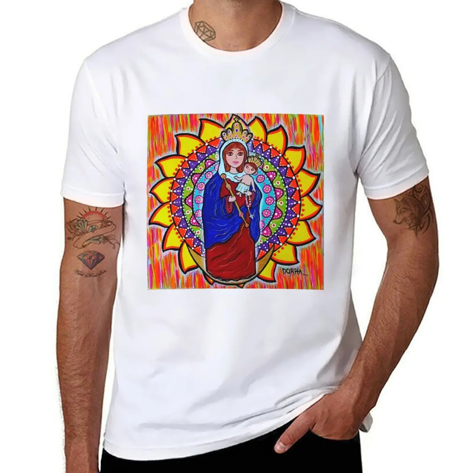 

Virgin of La Chinita T-Shirt t shirt for man man t shirts high quality luxury brand funny t shirts man T-shirt