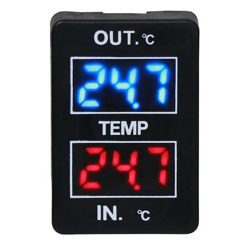 

Дисплей внутренней и внешней температуры автомобиля, двойной датчик температуры для Toyota Camry Corolla Yaris RAV4 33X22,5 мм