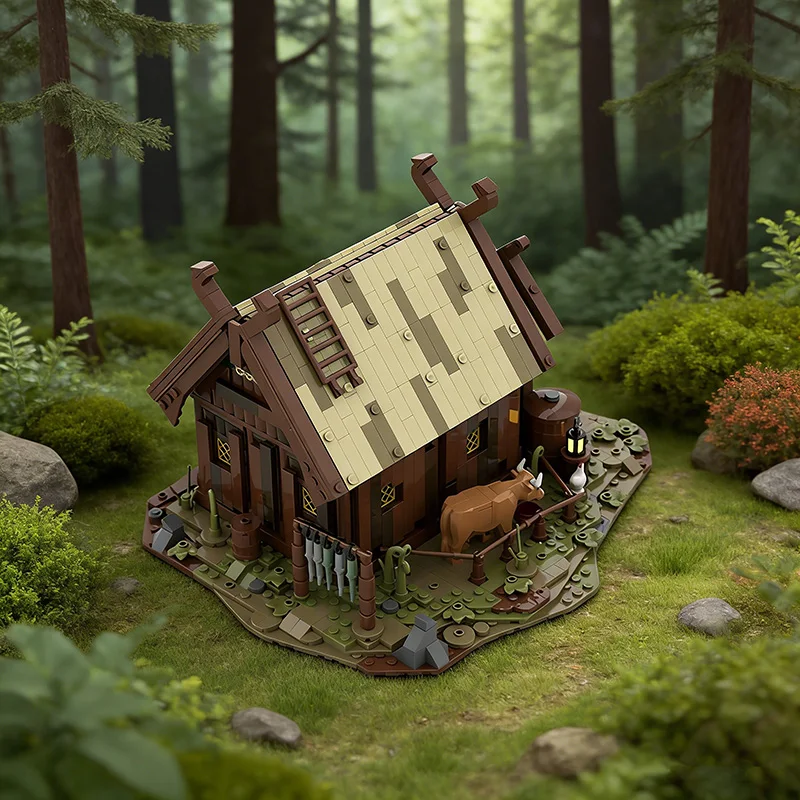 1421 PCS Star Battle Warrior`s House MOC Customize Modular Building Block Brick Simple Educational Design DIY Assembly Toy Gift