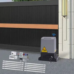 370W/550W/750W elektryczny otwieracz do bram przesuwnych automatyczny zestaw zabezpieczający silnik podjazdu + 6m szyna prowadząca 800kg/1200kg/1600kg