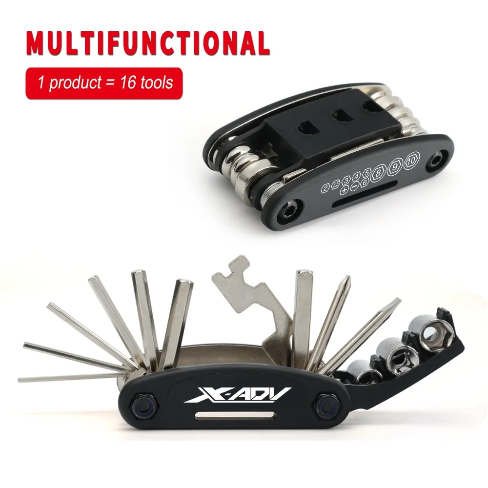 For HONDA X-ADV750 XADV750 X-ADV XADV 750 2017-2025 Multifunction Screwdriver Repair Tool Bicycle Multi Tool Folding Motorcycle