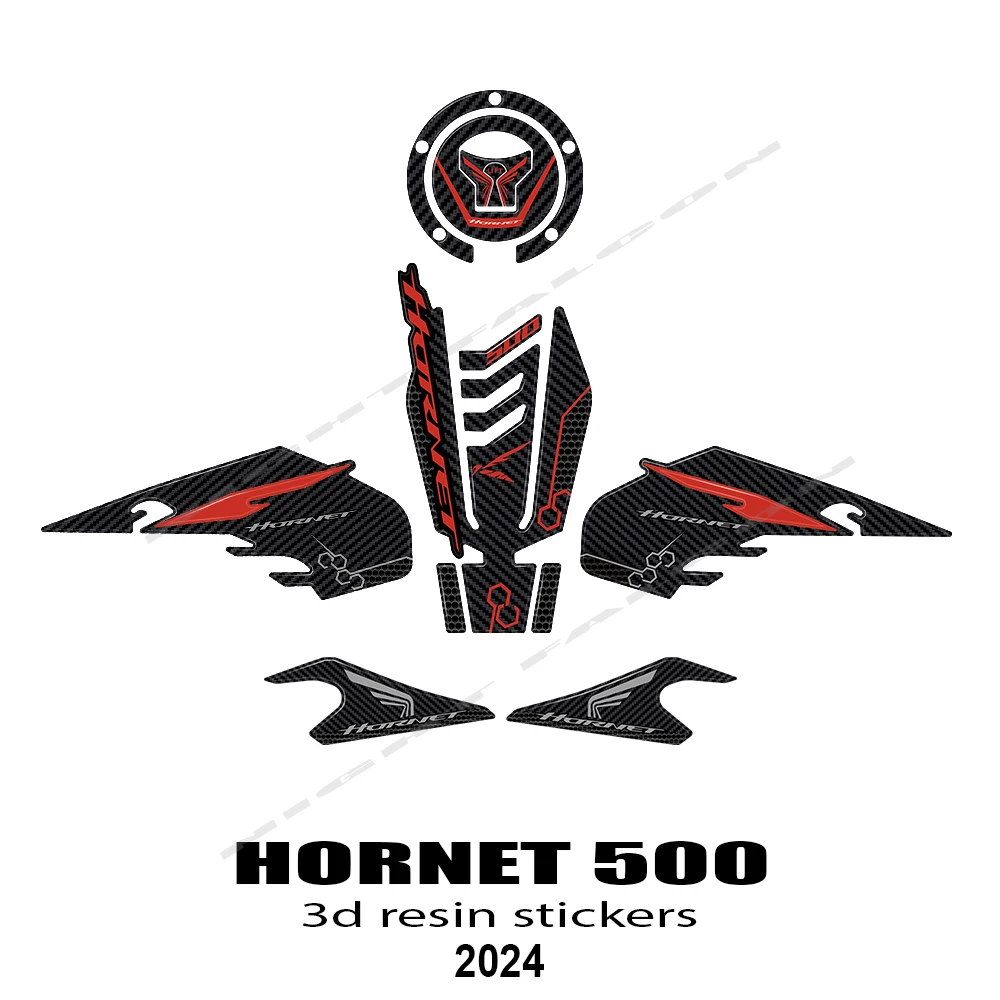 

Набор для защиты топливного бака Hornet 500, аксессуары для мотоциклов, 3d-наклейка для Honda CB500 Hornet CB 500 2024