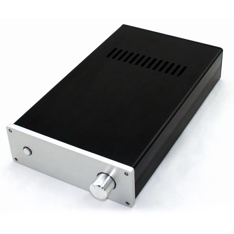 Amplifier Housing,LM3886 All Aluminum Amplifier Chassis DIY Audio Amplifier Housing With Power Outlet