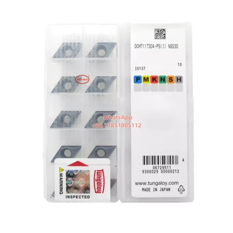 TUNGALOY DCMT070202 DCMT070204 DCMT11T302 DCMT11T304 DCMT070208 DCMT11T308 AH725 AH8015 NS9530 Carbide Insert DCMT Inserts