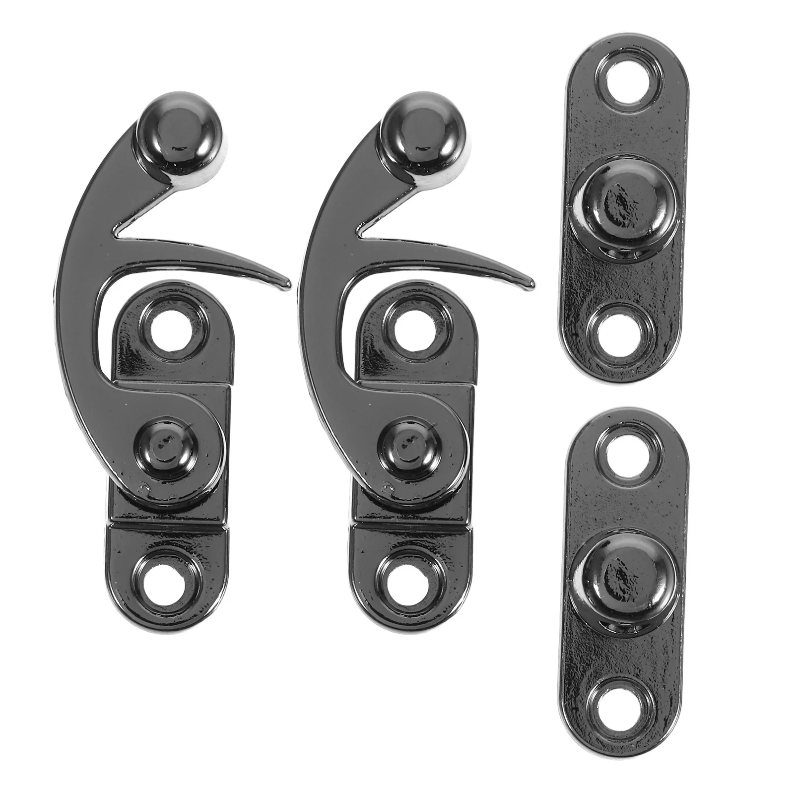 

2Pcs Zinc Alloy Vintage Latch Lock Style Decorative Hasp for Jewelry Box Wooden Case Cabinet Toolbox Door Latch Hook