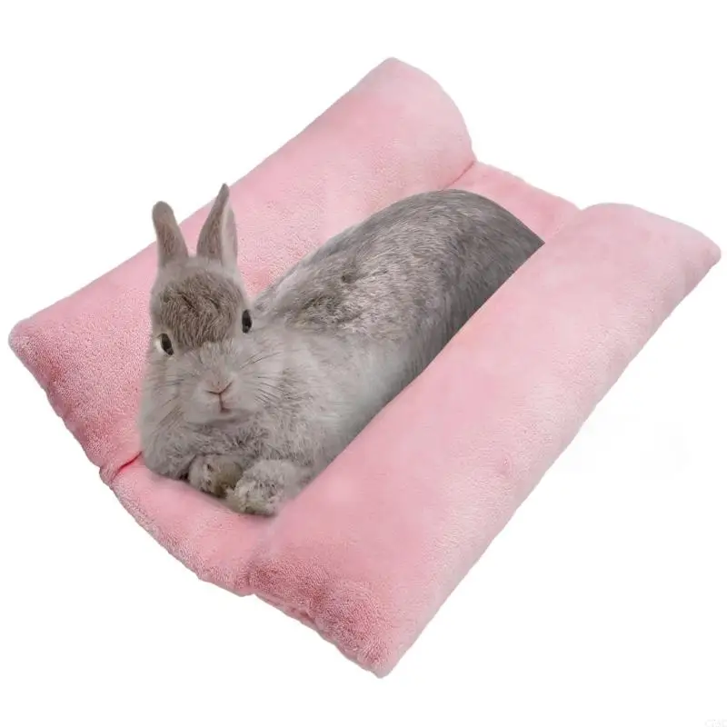 

Кровать для кролика, двусторонний коврик для маленьких домашних животных, кровать для кроликов для хорьков, подушки для объятий,