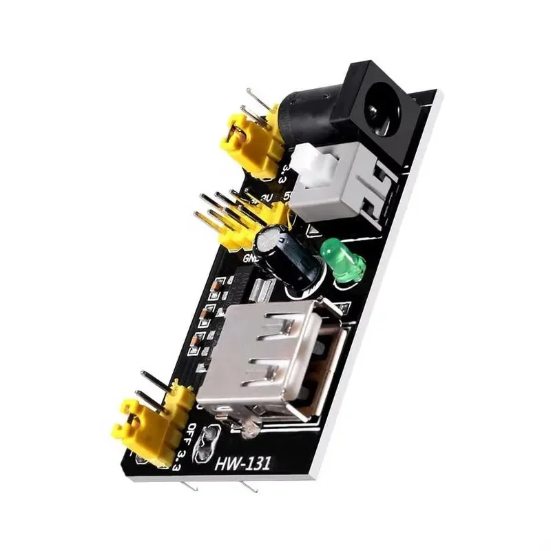 5PCS MB102 3.3V 5V Breadboard Power Supply Module Dual Channel Solderless Breadboard Power Regulator Module