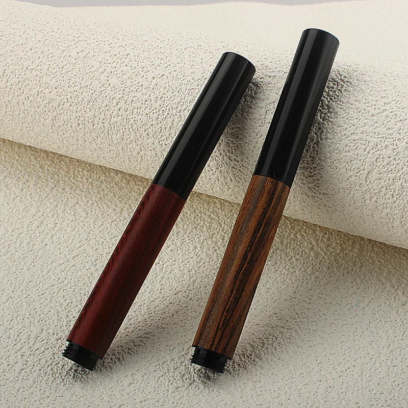 Metal Wood Mini Fountain Pen EF/F/M/Bent Nib,  Mini Short Pocket Writing Pen with Converter