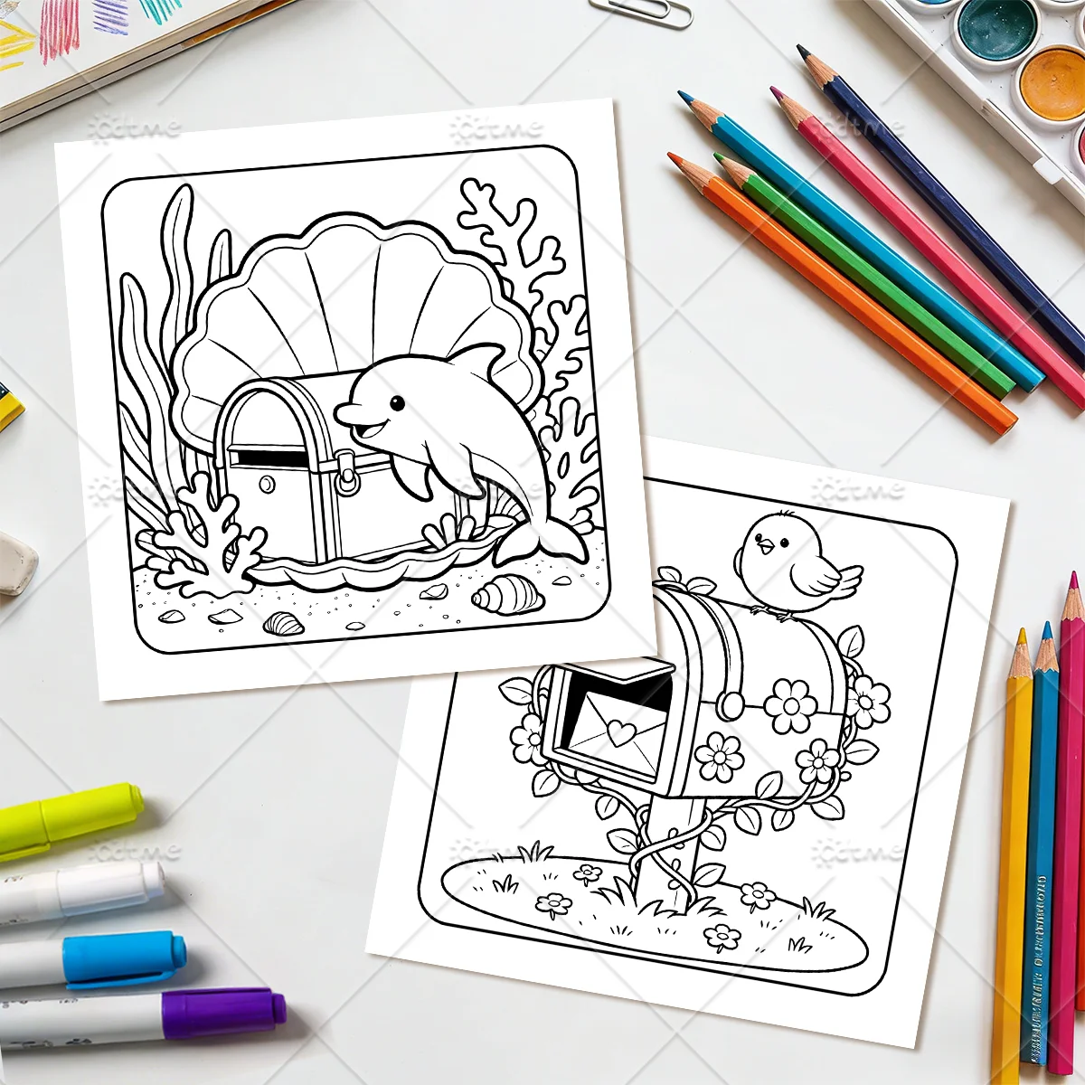 MAGICAL GARDEN Malbuch für Erwachsene, 24 Seiten, kräftige, einfache Muster, Stressabbau, Entspannung, DIY-Kunst, Zeichnen, Malen, Hobbybuch – Detail 8