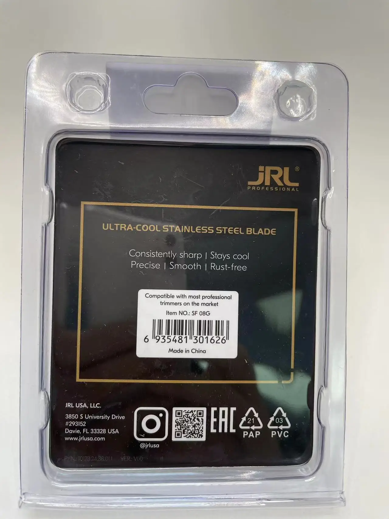 Original JRL2020C Professioneller Haarschneider Standard verblasst ultradünne Edelstahl-Keramikklinge 2020T Trimmer-Ladestation – Detail 23