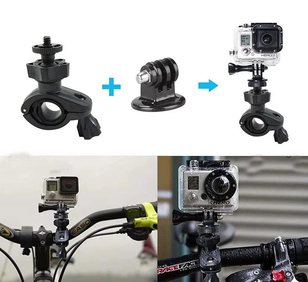 Bike Bracket,Bicycle Mount Holder for Taotronics AYL SoundPeats iClever iHome SV, 1/4 thread Gopro adapter for Gopro