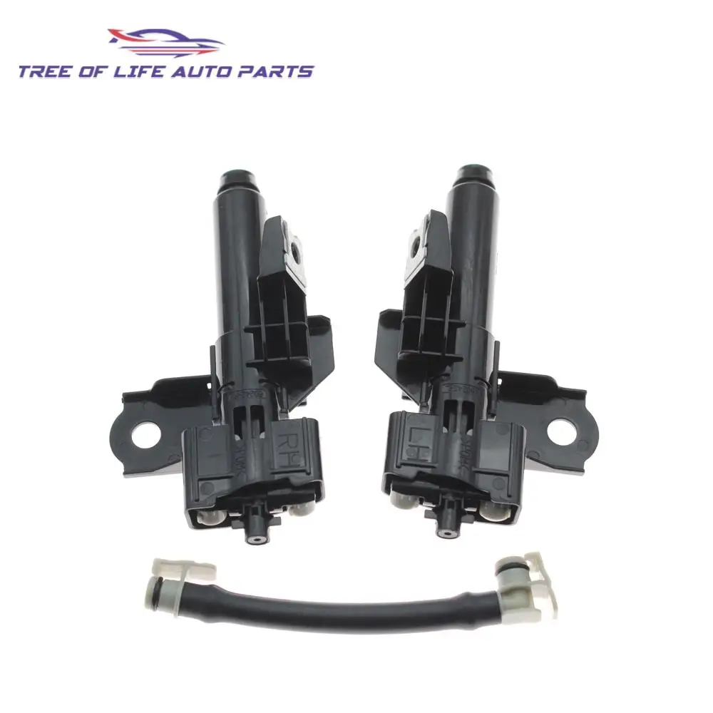 For Subaru Forester SJ 2016-2018 Front Headlight Washer Nozzle Headlamp Cleaning Spray Pump+Cover Cap 86636SG371 86636SG350
