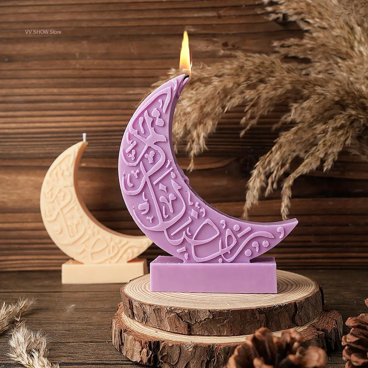 Moon Ornament Silicone Mold 3D Meniscus Dream Candle Gypsum Cement Resin Mould Casting Tools DIY Aromatherapy Crafts Gift Decor