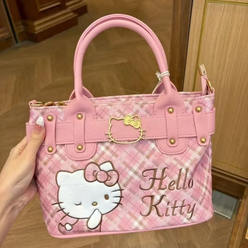 

Highly Attractive Hello Kitty Handbag Cute Cartoon KT Cat Girlish Heart Shoulder Bag Fashion Ladies' Crossbody Bag Holiday Gifts