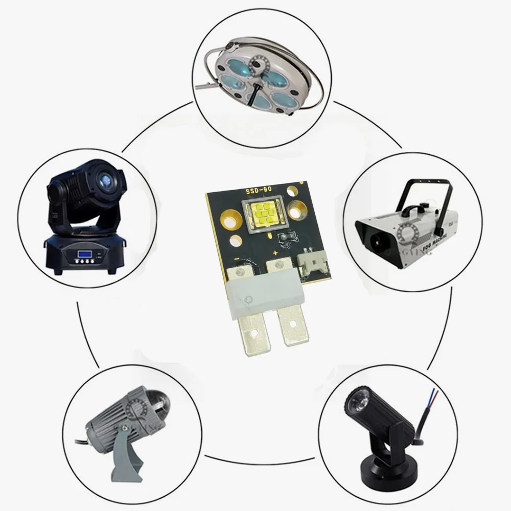 12V 15V 24V LED Stage Light Chip  120W 150W 200W  Cold White Luminous For Moving Head Disco DJ Lamp