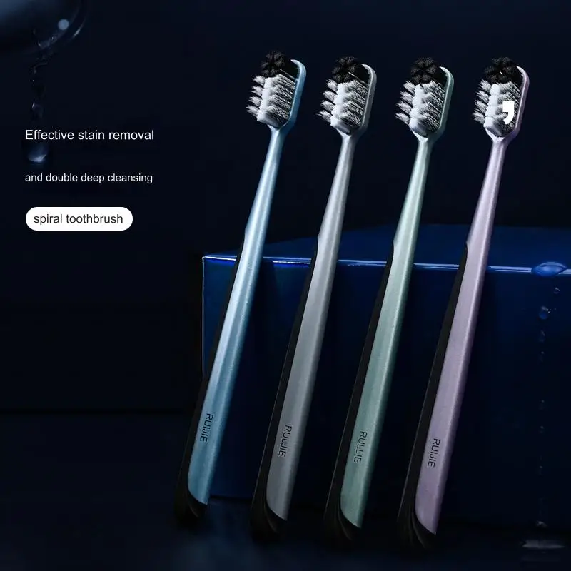 1027C Medium Hard Toothbrush 2-Pack Premium Independent Packaging for Men and Women
