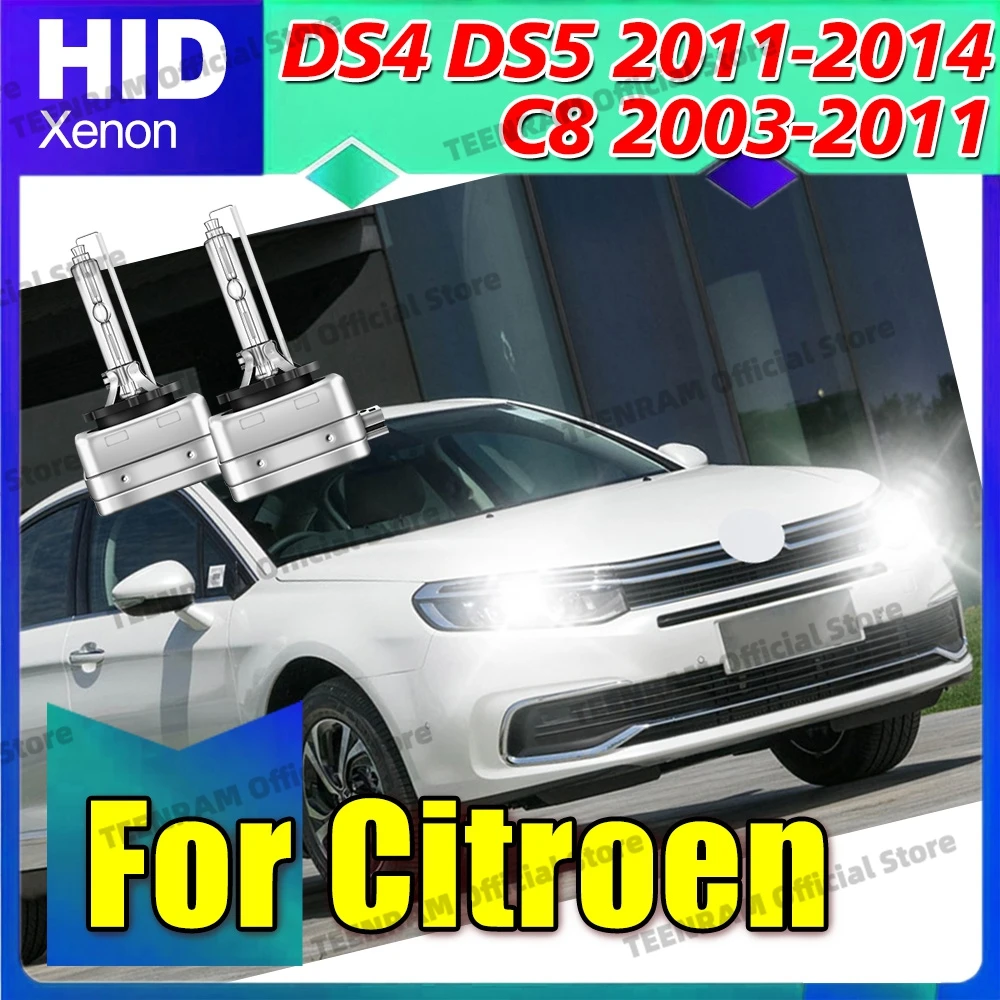 

2x For Citroen DS4 DS5 2011-2014 C8 2003-2011 C4 Grand Picasso Head Lamps D1S D1 6000K 8000K 10000K 35W HID Xenon Headlights
