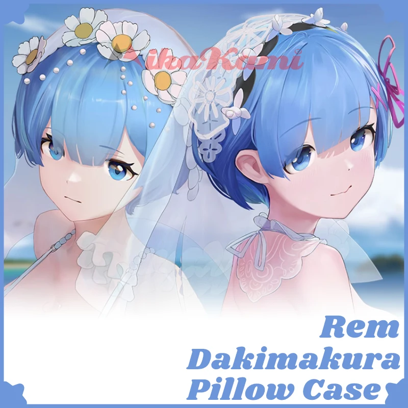 

Rem Wedding Dakimakura Re Zero Anime Full Body Pillow Case Sexy Hugging Cushion Cover Pillowcase Home Bedding Decor Otaku Gift