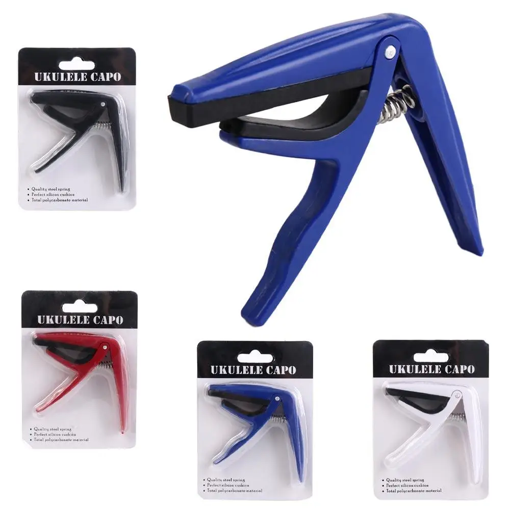 

Ukulele Parts Plastic Universal Ukulele Capo Red White Ukulele Tuning Clamp Portable Blue Uk Tone Clip Classical