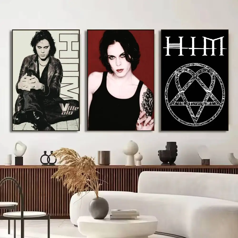 Cool Singer V-Ville V-Valo HIM Poster Versatile HD Waterproof Wall Art Self-Adhesive Decor for Any Space Ideal Gift