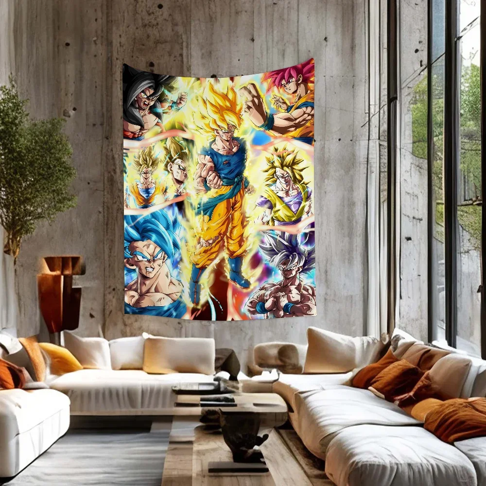 Dragon Ball Goku Anime Cartoon Tapestry Wall Hanging Decoration Household Home Decor