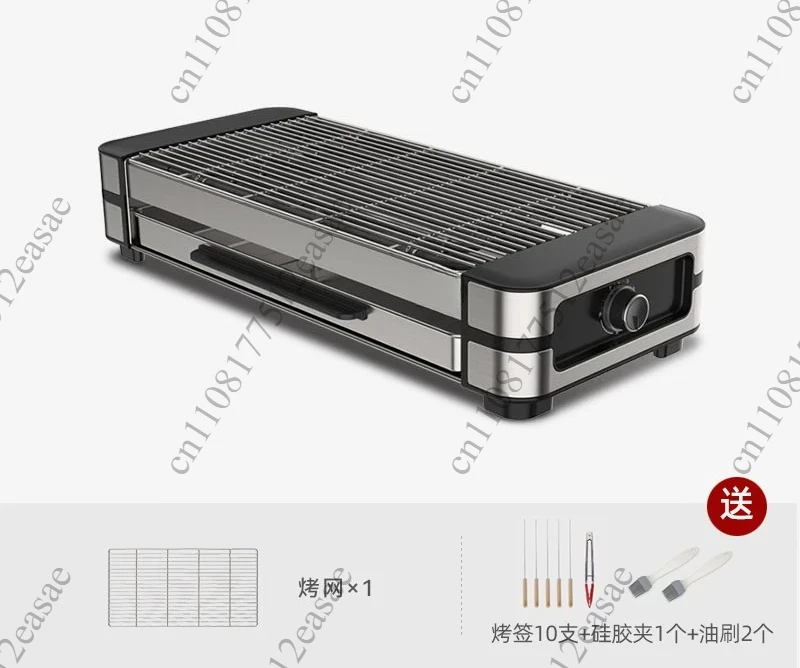 Electric non stick barbecue pan, used for grilling meat and steak, household kitchen appliances