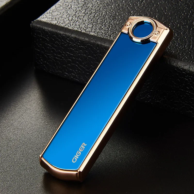 USB Flameless Lighter Rechargeable Cigarette Accessories Easy to Carry Windproof Lighter Men's Exquisite Gift Gadgets