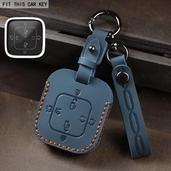 Leather Car Key Case Full Cover Shell Holder Protection For ZEEKR 001 007 ZEEKR 009 X 2023 2024 Car Accessories