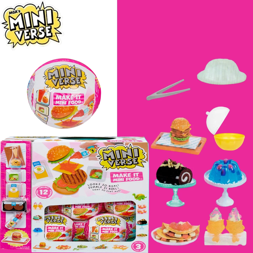 

Miniverse Make It Mini Food Miner Series 3- Mystery Packaging Kitchen DIY Game - Food Replicas Toys Diner Series 3