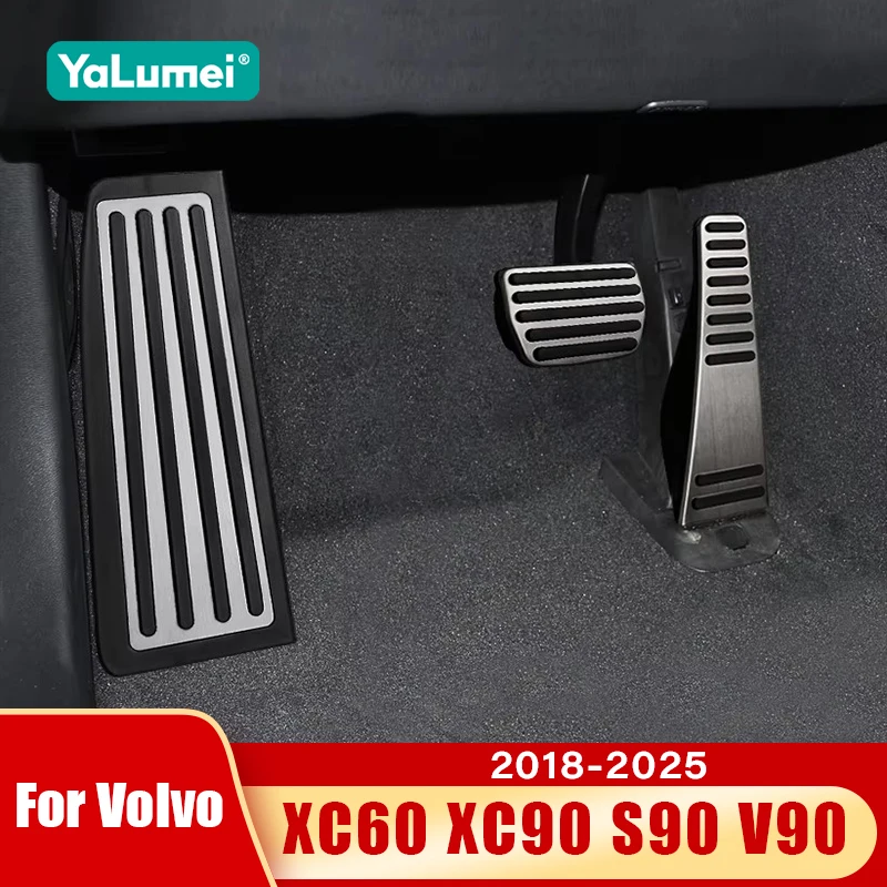 Für Volvo XC60 XC90 S90 V90 2018 2019 2020 2021 2022 2023 2024 2025 Auto Fußstütze Gaspedal Bremspedal Abdeckung Pad Zubehör
