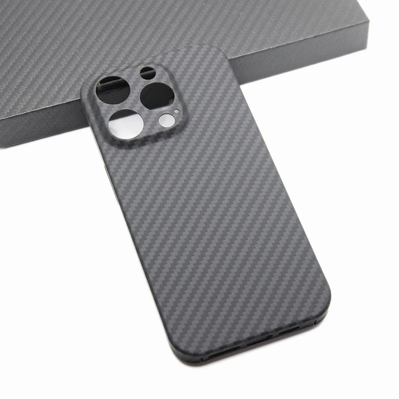 ZXKE Carbon Fiber Case For Apple iPhone15ProMax iPhone15Pro Embedded Iron Sheet Magnetic Car Support Magsafe Aramid Fiber Shell