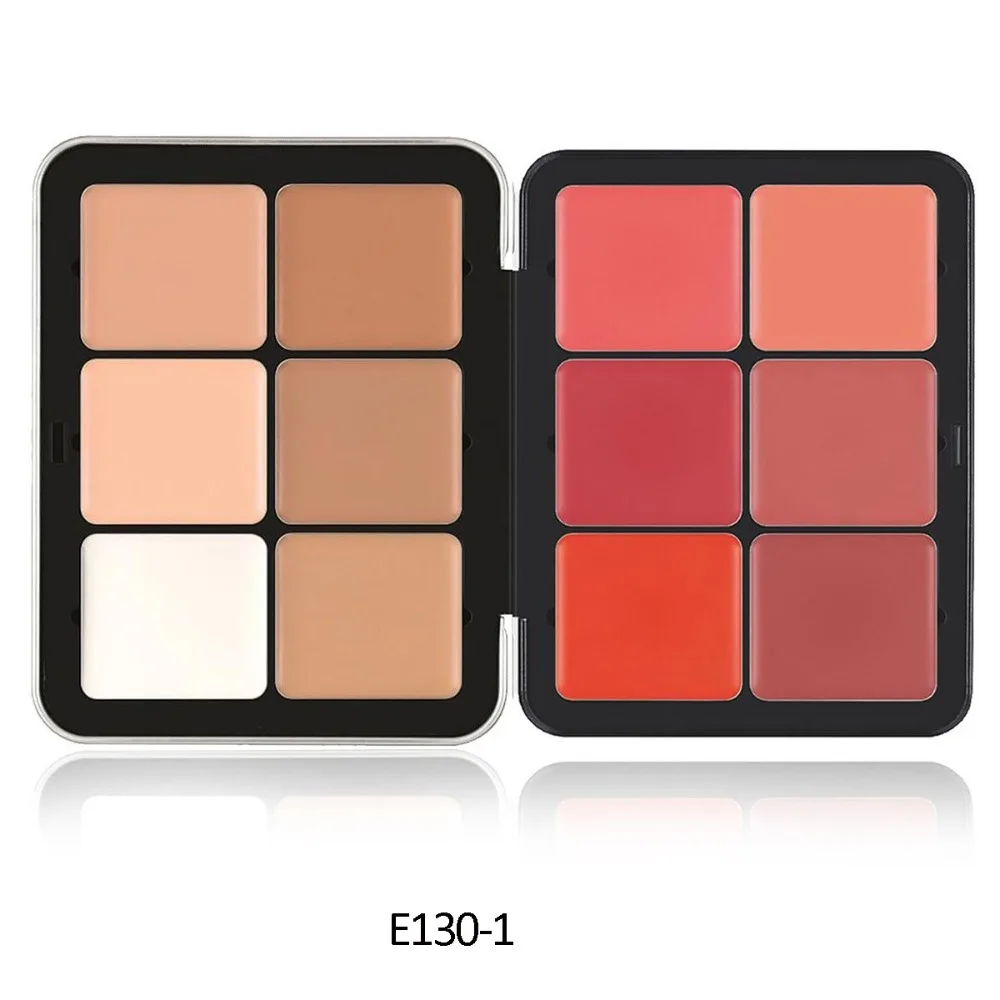 12/16 Colors Kara Secret Blusher Palette Brighten Skin Tone Multi Color Rouge Plate Concealer Cream Long Term Full Coverage