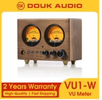 Douk Audio VU1-W 4-IN-1-OUT Audio Switcher Selector Stereo Preamp with VU Meter Remote Control