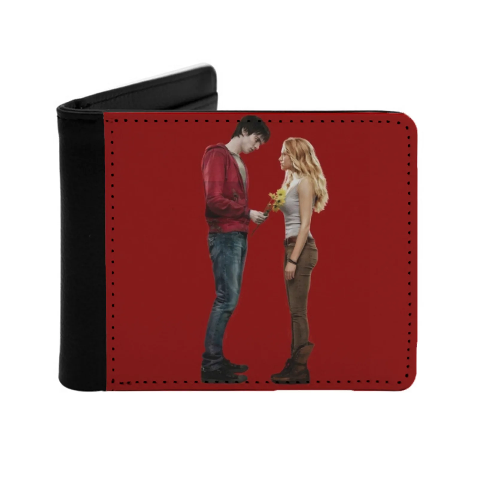 Warm Bodies Men Wallets Card Man Wallet Short Purse Bi-Fold Personalized Purses Warm Zombie R Zombies Nicholas Hoult Teresa